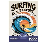 Jigsaws 1000 Pieces for Adults Surfing Is A State of Mind Puzzles for Adults Brain Teaser Game Stress Reliever Unique Birthday And Xmas Gifts 70x50cm/1000pcs