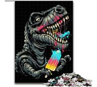 Jigsaws 1000 Pieces for Adults Sweet Tooth Dinosaur Made of Wood, Fun Activity for at Home 50x75cm An for Christmas Or Birthdays
