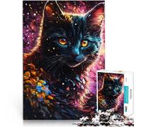 Jigsaws 1000 Pieces for Adults Sweet Violet Kitten Trainieren Sie Ihr Gehirn und Ihre Hände Geschenk zum Geburtstag75x50cm