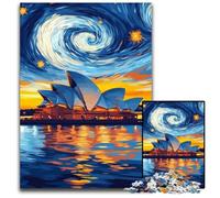 Jigsaws 1000 Pieces for Adults Sydney Opera House at Night Puzzle for Age 14+ Educational Challenge Fun Activities at Home, Birthday Gifts, Travel Gifts 50X75CM