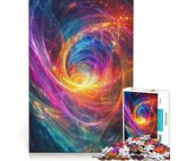 Jigsaws 1000 Pieces for Adults Synesthesia Cosmic Vortex Impossible Game Difficult Challenge Enhance Love between Couples 38x26cm