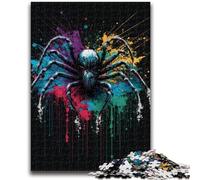 Jigsaws 1000 Pieces for Adults Tarantula Colourful Family Game Stress Reliever Difficult Challenge Suitable for Couples 26x38cm