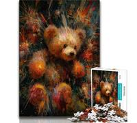 Jigsaws 1000 Pieces for Adults Teddy Bear 1000 Pieces for Adults,Birthday Present, Gifts, Wall Art for Age 14 Years Up (size 75x50cm)