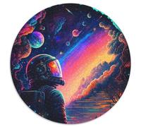 Jigsaws 1000 Pieces for Adults The Last Astronaut Round Jigsaws 1000 Pieces for Adults Interactive Family Game, Brain Challenge, Educational Toy 1000pcs (67.5x67.5cm)