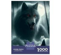 Jigsaws 1000 Pieces for Adults THE WOLF AND THE VAMPIRE Puzzles for Adults Brain Teaser Game Stress Reliever Unique Birthday And Xmas Gifts 38x26cm/1000pcs