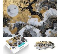Jigsaws 1000 Pieces for Adults Tidal wave Made of cardboard,Suitable for ages 14 and up Assembling the model gifts for friends and family。size:38x52cm/14.96x20.47inch