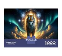 Jigsaws 1000 Pieces for Adults Tiger Fantasy Art Print-1 Jigsaws for Adults Hands-on Game Difficult Challenge Challenging Game Gifts 52x38cm/1000pcs
