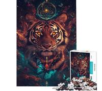 Jigsaws 1000 Pieces for Adults Tiger's Cosmic Dream Puzzles for Teenagers Pattern Assembly Difficult And Challenge Challenging Game And Family Play (Size 50x75cm)