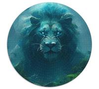 Jigsaws 1000 Pieces for Adults Tigers of The Forest Round Paper Jigsaw Puzzles Educational Activity for Cognitive Skills Cognitive Skill Improvement (67.5x67.5cm)
