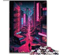Jigsaws 1000 Pieces for Adults Tokyo Neon Japanese Puzzle 1000 Pieces Jigsaw Perfect Christmas & New Year Gift, (Size 26x38cm)
