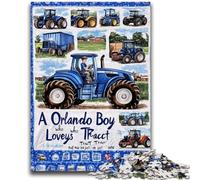 Jigsaws 1000 Pieces for Adults Tractor Collage 1000 Pieces for Teenagers,Fun Games Wall Decoration Unique Birthday And Xmas Gifts (38x26cm)