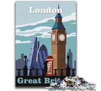 Jigsaws 1000 Pieces for Adults Travel to London Art Family Fun for Is Ideal As A Gift for The Whole Family for And Age 14 Years Up (size 38x52cm)