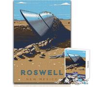 Jigsaws 1000 Pieces for Adults Travel to Roswell Beautiful Design Game Learning Educational Anti-Stress Toys Size 38x52cm