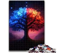 Jigsaws 1000 Pieces for Adults Tree of Life Adult Puzzles,Challenging Game Gifts for Is Ideal As A Gift for The Whole Family (26x38cm)