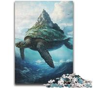 Jigsaws 1000 Pieces for Adults Turtle Island Landscape Adult Jigsaw,Stress Reliever Difficult Challenge Suitable for Desktop Decoration (50x75cm)