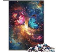 Jigsaws 1000 Pieces for Adults Two Butterflies in Two Sidesone Jigsaw Challenging Brain Teaser for Teenagers, Perfect for Home Decor Or Gift (size : 26x38cm)