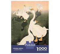 Jigsaws 1000 Pieces for Adults Ukiyo E Geese Ohara Koson Adult Jigsaw Puzzle Toy Wall Decor Home Decoration Fun at Home Activities, 52x38cm/1000pcs
