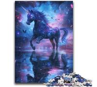 Jigsaws 1000 Pieces for Adults Unicorn of The Universe Learning Educational Toys Family Games Enhance Love between Couples 26x38cm