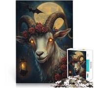 Jigsaws 1000 Pieces for Adults Unlucky Sheep Made of cardboard，for and from 14 years and over Home decoration toys because it is ideal as a gift for the whole family。size：38x52cm/14.96x20.47inch