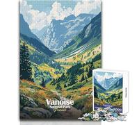 Jigsaws 1000 Pieces for Adults Vanoise National Park France Landscape Art Educational Games Difficult Challenge Anti-Stress Toys Size 38x52cm