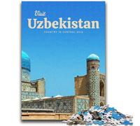 Jigsaws 1000 Pieces for Adults Visit Uzbekistan Family Fun for Is Ideal As A Gift for The Whole Family for And Age 14 Years Up (size 38x26cm)