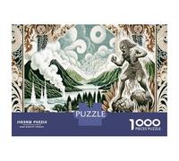 Jigsaws 1000 Pieces for Adults Volcanic Majesty A Luminous Landscape Jigsaw for Adults Relaxing Games Presents for Women Fun at Home Activities, 38x26cm/1000pcs