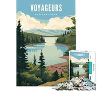 Jigsaws 1000 Pieces for Adults Voyageurs National Park Educational Games Learning Educational Toys Gifts For Birthdays A Work of Art (Size 38x52cm)