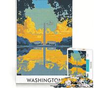 Jigsaws 1000 Pieces for Adults Washington DC Monument Practical Game Home Art Decor Unique Birthday And Xmas Gifts 38x52cm