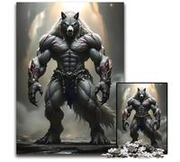 Jigsaws 1000 Pieces for Adults Werewolf Warrior14b Puzzles for Adults for Mother'S Day Birthdays Christmas 1000 PCS(75x50cm)