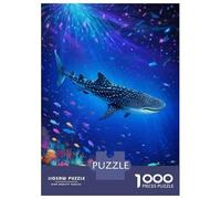 Jigsaws 1000 Pieces for Adults Whale Shark Underwater Jigsaws for Adults Hands-on Game Difficult Challenge Challenging Game Gifts 70x50cm/1000pcs