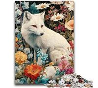 Jigsaws 1000 Pieces for Adults White Fox Adult Puzzles,for Educational Game Challenge Toy Birthday Present, Gifts, Wall Art (75x50cm)