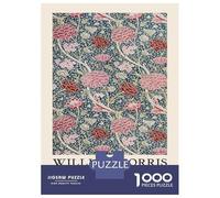 Jigsaws 1000 Pieces for Adults William Morris Cray Floral Botanical Puzzles for Adults Brain Teaser Game Stress Reliever Unique Birthday And Xmas Gifts 70x50cm/1000pcs