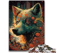 Jigsaws 1000 Pieces for Adults Wolf Otherworldly Family Fun for Is Ideal As A Gift for The Whole Family for And Age 14 Years Up 26x38cm