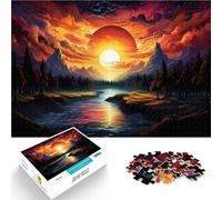 Jigsaws 1000 Pieces for Adults Wonders under the sunset learning educational toys 26x38cm Challenging Game and Family Play