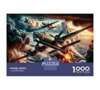 Jigsaws 1000 Pieces for Adults World War II Aircraft Jigsaws for Adults Hands-on Game Difficult Challenge Challenging Game Gifts 52x38cm/1000pcs