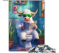 Jigsaws 1000 Pieces for Adults Yak Go Toilet cardboard Jigsaw size 26x38cm Interactive Family Game, DIY Home Decor, Brain Teaser Gift