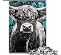 Jigsaws 1000 Pieces for Adults Yak Stress Reliever Difficult Challenge with Matching Poster And Trivia Sheet 26x38cm