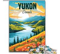 Jigsaws 1000 Pieces for Adults Yukon Canada, Help The Brain Exercise Addictive Toys to Cultivate Patience Perfect Decoration 50x75cm