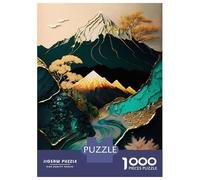 Jigsaws 1000 Pieces for Teenagers Abstract Mount Fuji Art Jigsaw Toy Wall Decor Staycation Kill Time Gifts for Friends And Family 70x50cm/1000pcs