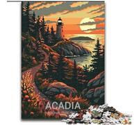 Jigsaws 1000 Pieces for Teenagers Acadia National Park, Help The Brain Exercise Addictive Toys to Cultivate Patience Enhance Memory 50x75cm