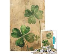 Jigsaws 1000 Pieces for Teenagers Aged Clover Elegance Challenging To Complete Stress Reliever Toy Wall Decor for Age 14+ Game (38x52cm)