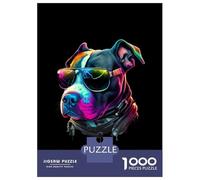 Jigsaws 1000 Pieces for Teenagers American Staffordshire Jigsaw Toy Wall Decor Staycation Kill Time Gifts for Friends And Family 70x50cm/1000pcs