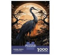 Jigsaws 1000 Pieces for Teenagers Ancient Black Stork Adult Puzzles Relaxing Games Staycation Kill Time Challenging To Complete 38x26cm/1000pcs