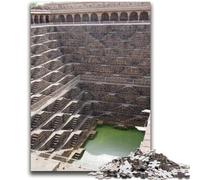 Jigsaws 1000 Pieces for Teenagers Ancient Stepwell Architecture Analysis And Logic Brain Teaser Game Birthday Gifts 38x26cm
