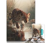 Jigsaws 1000 Pieces for Teenagers Animal Cheetah 1000 Piece Jigsaw,Challenging Difficult Deal As Gifts for The Whole Family (size 75x50cm)