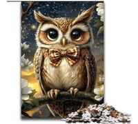 Jigsaws 1000 Pieces for Teenagers Animal Owl, for 14+ For Family Fun & Game Night Artists' Collection, Fine Arts (Size 50x75cm)