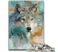 Jigsaws 1000 Pieces for Teenagers Animal Wolf Art Decompressing Intellectual Educational Toy Great Gifts And Toys 26x38cm