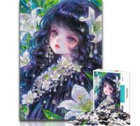 Jigsaws 1000 Pieces for Teenagers Anime Girl,Challenging To Complete But Fun And Humorous Unique Birthday And Gifts 38x26cm