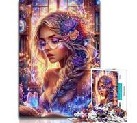 Jigsaws 1000 Pieces for Teenagers Anime Girl,Help The Brain Exercise Addictive Toys to Cultivate Patience Perfect Decoration 38x26cm