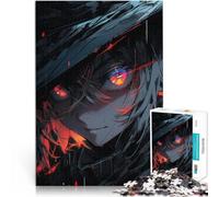 Jigsaws 1000 Pieces for teenagers Anime Girl with Fiery Eyes Lernspiele Angebot als Geschenk für die ganze Familie52x38cm